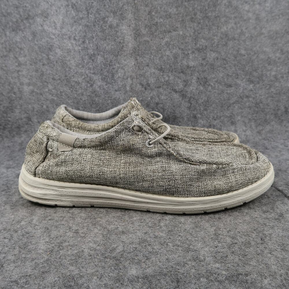 Dockers Shoes Mens 9.5 Casual Moc Sneakers Slip On Grey Cruiser Trainer